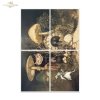 Papier morwowy decoupage FPA1065 seria Czary Alicji - mroczny las, grzyby, muchomory, świetliki, baśniowe kompozycje* Mulberry decoupage paper FPA1065 Alice's Magic series - dark forest, mushrooms, toadstools, fireflies, fairy-tale compositions* Papel de